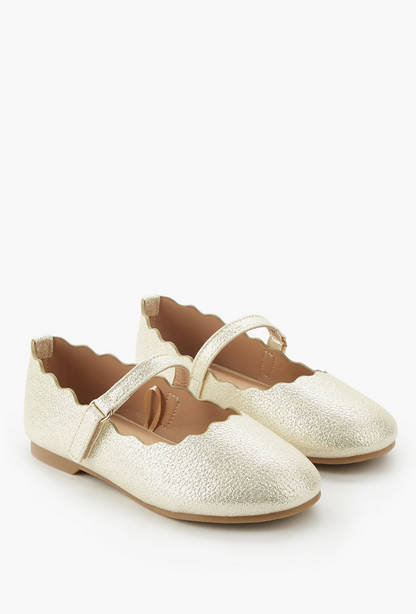 Juniors Girls Scalloped Ballerina Shoes-undefined-image-1