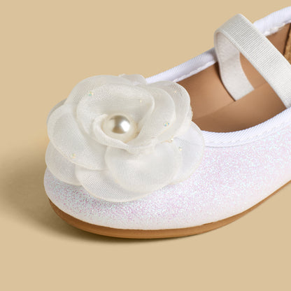 Floral Embellished Ballerina Shoes