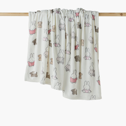 Miffy Raschel Blanket with Print, 150x200 cm - Cream