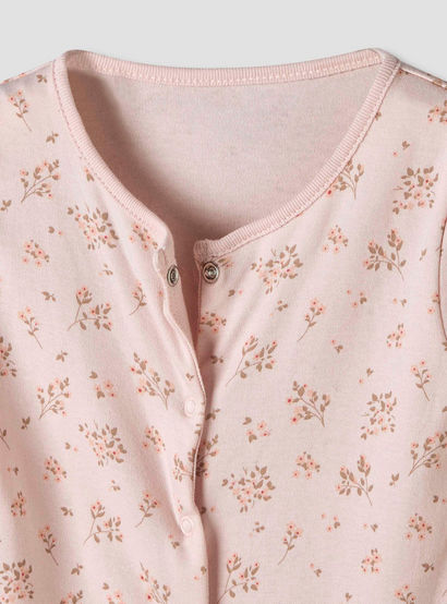 Pack of 3 Juniors Cotton Round Neck Long Sleeve Sleepsuit with Snap Button Closure-baby-girls-clothing-nightwear-sleepsuits-image-6