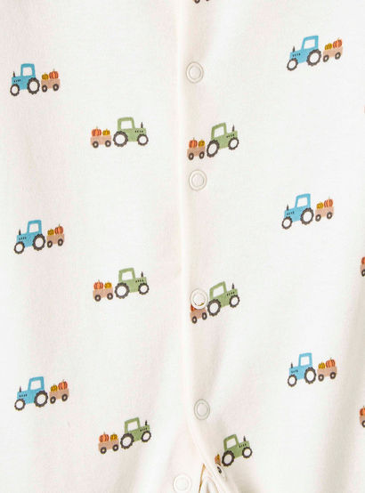 Pack of 3 Juniors Cotton Round Neck Long Sleeve Sleepsuit with Snap Button Closure-baby-boys-clothing-nightwear-sleepsuits-image-6