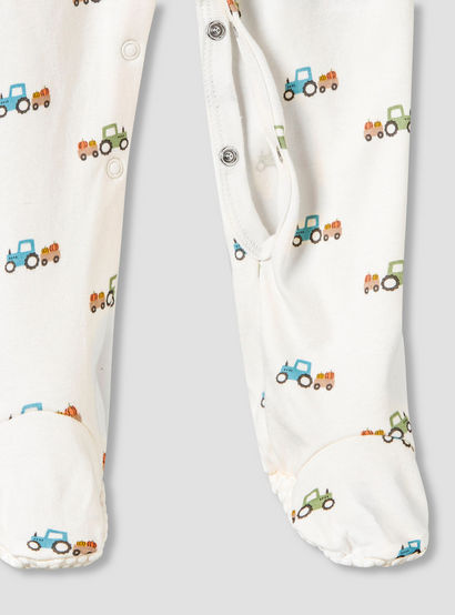 Pack of 3 Juniors Cotton Round Neck Long Sleeve Sleepsuit with Snap Button Closure-baby-boys-clothing-nightwear-sleepsuits-image-7