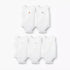Pack of 5 Juniors Round Neck Sleeveless Bodysuit with Snap Button Closure - White / 12-18 mths