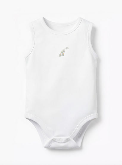 Pack of 5 Juniors Round Neck Sleeveless Bodysuit with Snap Button Closure-baby-girls-clothing-bodysuits-image-6