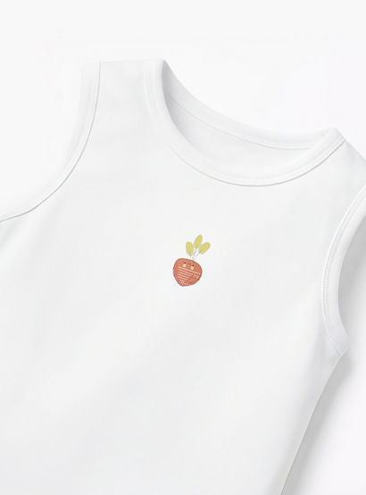 Pack of 5 Juniors Round Neck Sleeveless Bodysuit with Snap Button Closure-baby-girls-clothing-bodysuits-image-8