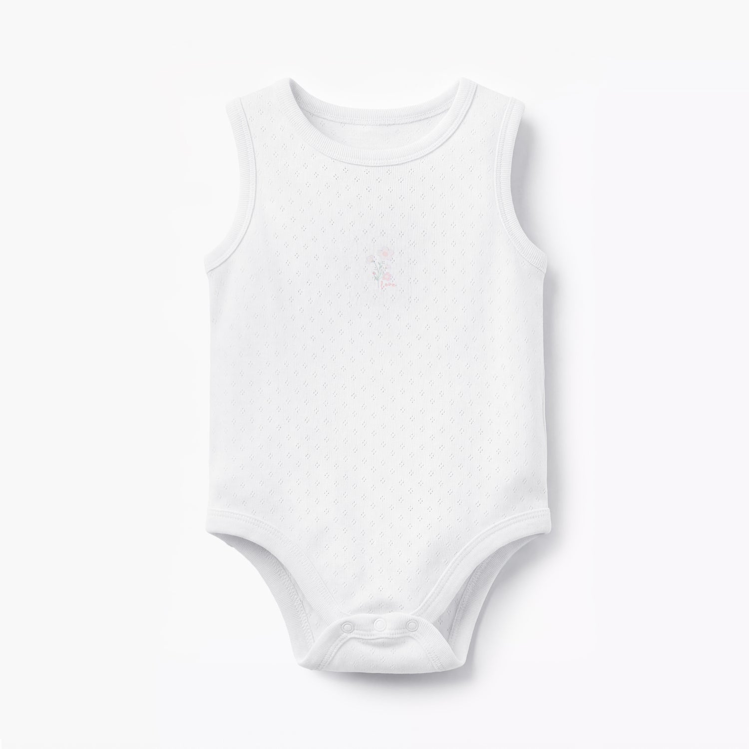 Pack of 5 Juniors Cotton Sleeveless Bodysuit with Snap Button Closure