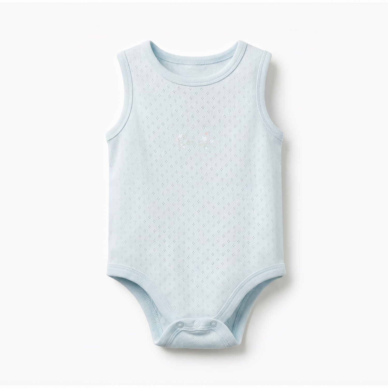 Pack of 5 Juniors Cotton Sleeveless Bodysuit with Snap Button Closure