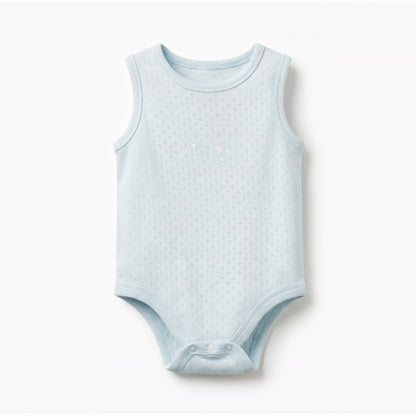 Pack of 5 Juniors Cotton Sleeveless Bodysuit with Snap Button Closure