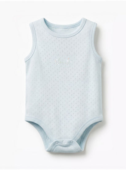 Pack of 5 Juniors Cotton Sleeveless Bodysuit with Snap Button Closure-baby-girls-clothing-bodysuits-image-6