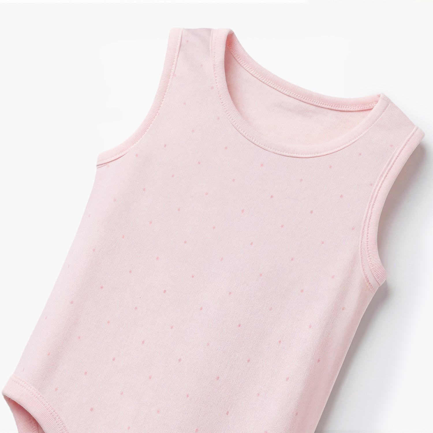 Pack of 5 Juniors Cotton Sleeveless Bodysuit with Snap Button Closure