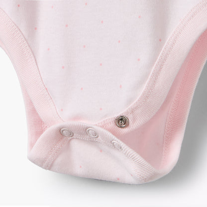 Pack of 5 Juniors Cotton Sleeveless Bodysuit with Snap Button Closure