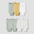 Pack of 7 Juniors Cotton Round Neck Sleeveless Bodysuit with Dinosaur Print - Multicolour / 18-24 mths