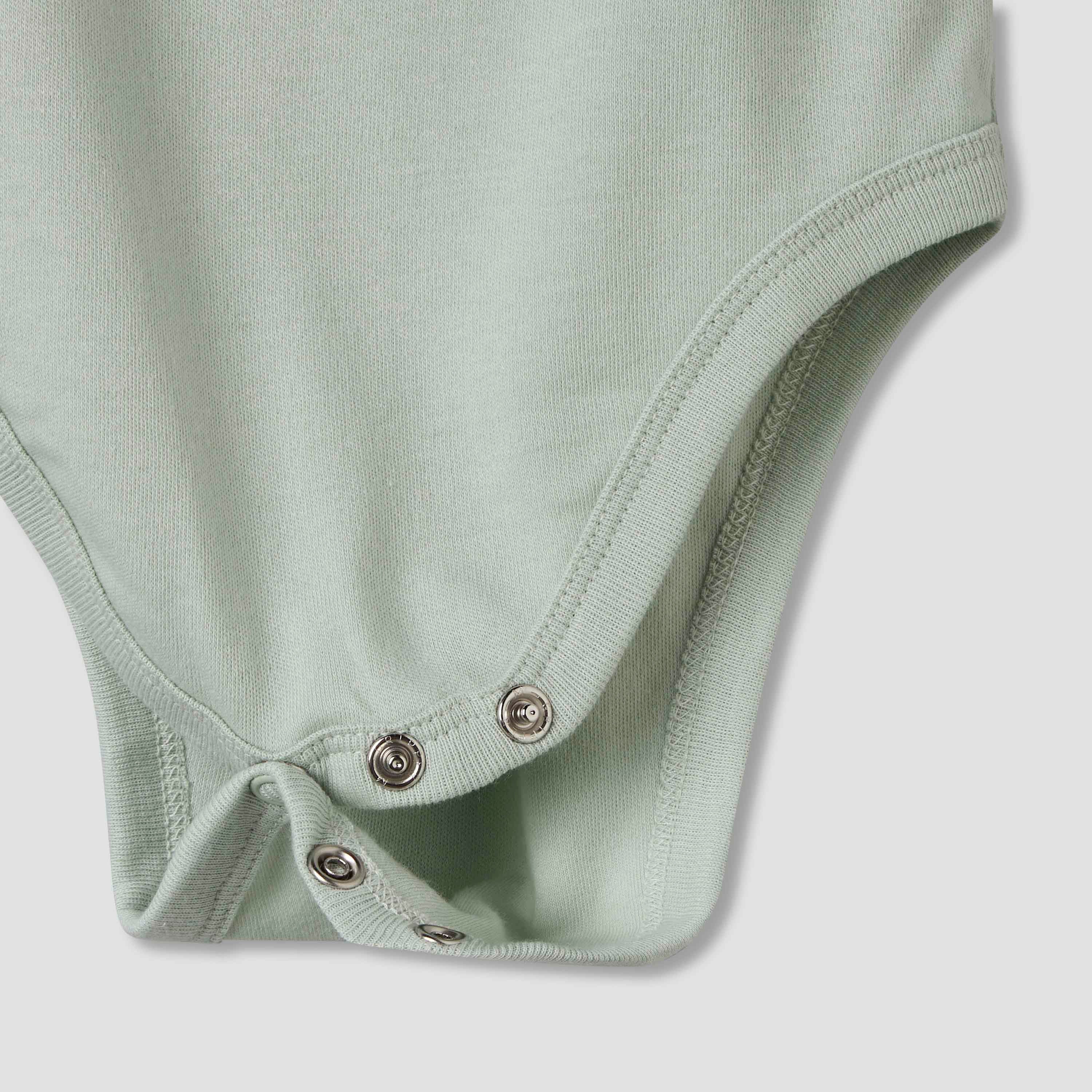 Pack of 7 Juniors Cotton Round Neck Sleeveless Bodysuit with Dinosaur Print