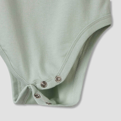 Pack of 7 Juniors Cotton Round Neck Sleeveless Bodysuit with Dinosaur Print