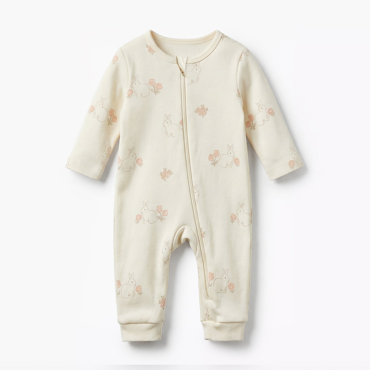 Pack of 3 Juniors Cotton Round Neck Long Sleeves Sleepsuit with Print