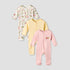 Pack of 3 Juniors Cotton Long Sleeves Sleepsuit with Floral Print - Multicolour / 12-18 mths