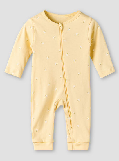 Pack of 3 Juniors Cotton Long Sleeves Sleepsuit with Floral Print-baby-girls-clothing-nightwear-sleepsuits-image-2