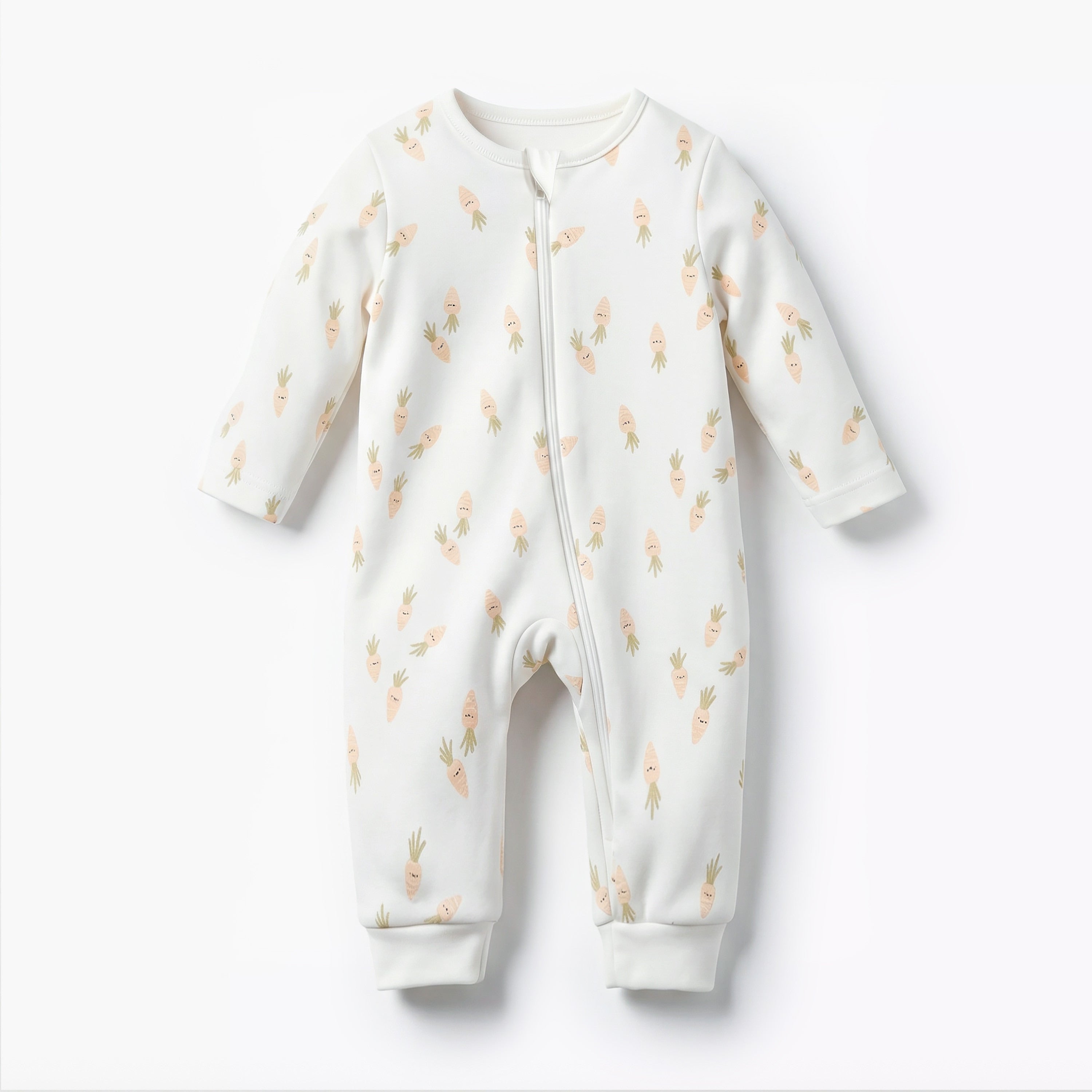 Pack of 3 Juniors Cotton Long Sleeves Sleepsuit with Printed Design