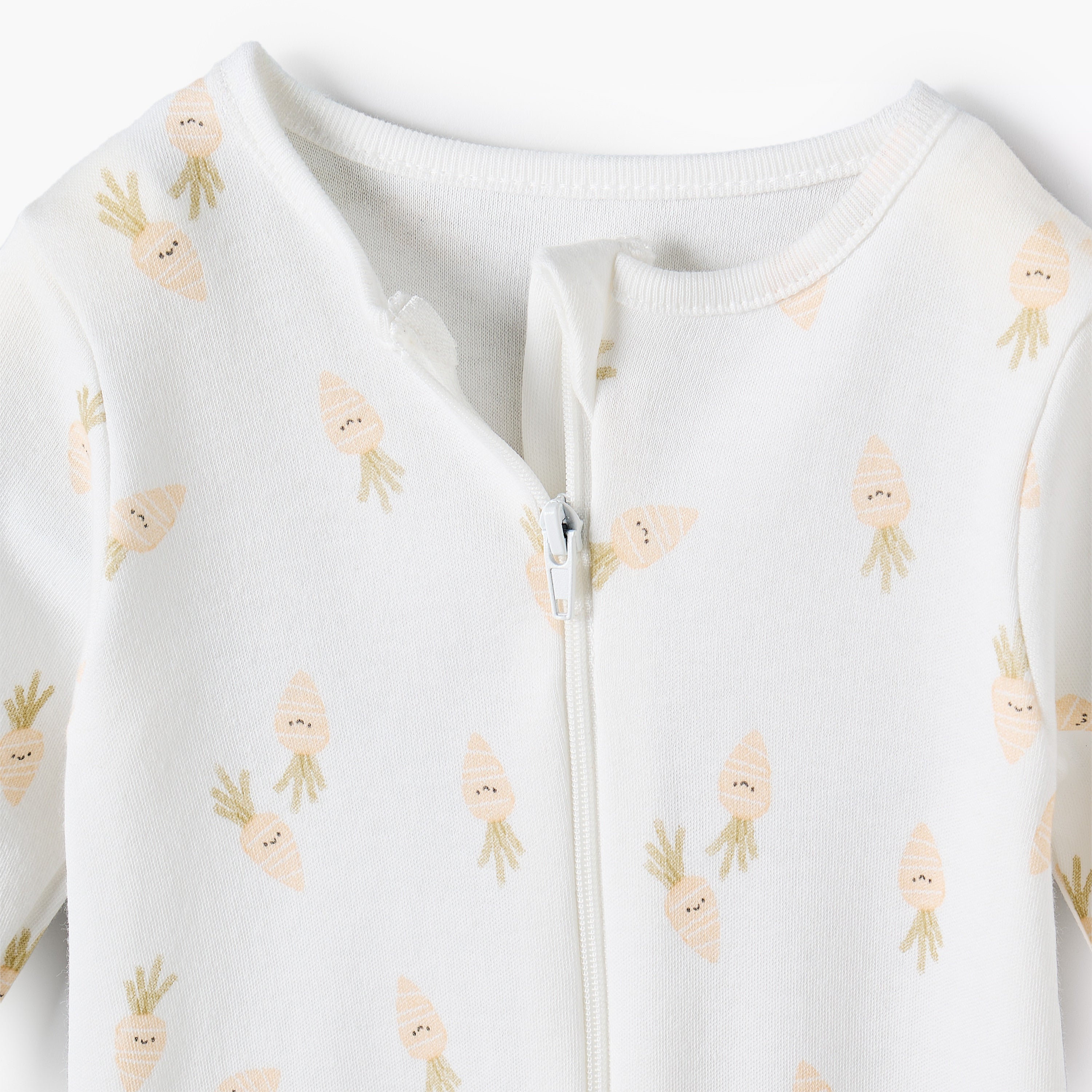 Pack of 3 Juniors Cotton Long Sleeves Sleepsuit with Printed Design