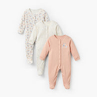 Pack of 3 Juniors Cotton Crew Neck Long Sleeves Sleepsuit with Assorted Print-undefined-image-1