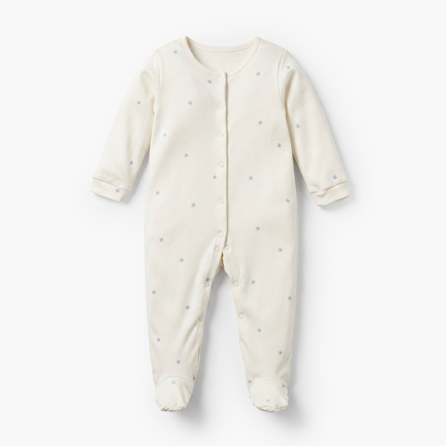 Pack of 3 Juniors Cotton Crew Neck Long Sleeves Sleepsuit with Assorted Print