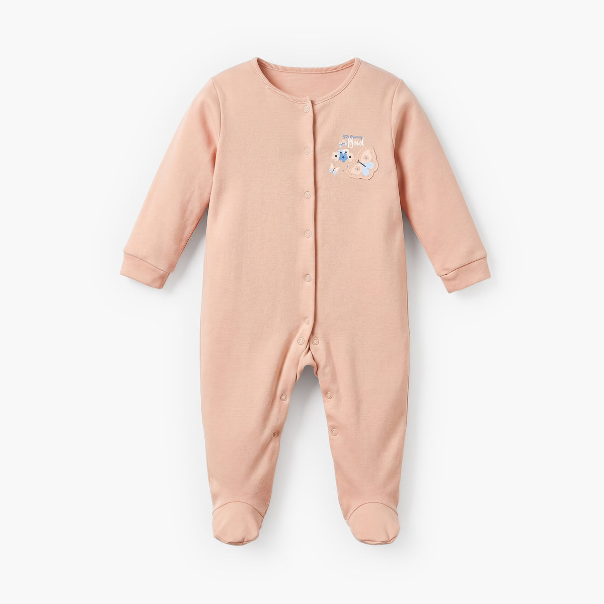 Pack of 3 Juniors Cotton Crew Neck Long Sleeves Sleepsuit with Assorted Print