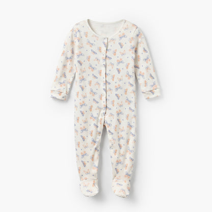 Pack of 3 Juniors Cotton Crew Neck Long Sleeves Sleepsuit with Assorted Print