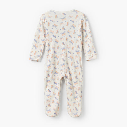 Pack of 3 Juniors Cotton Crew Neck Long Sleeves Sleepsuit with Assorted Print