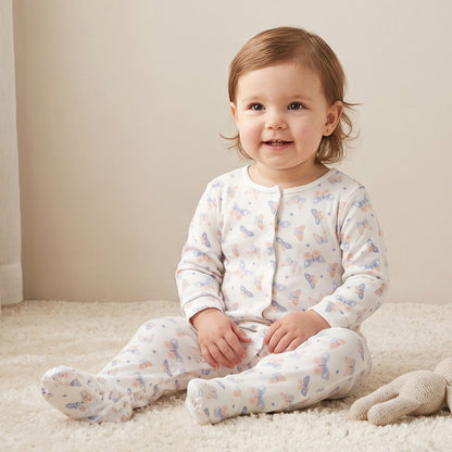 Pack of 3 Juniors Cotton Crew Neck Long Sleeves Sleepsuit with Assorted Print