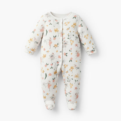 Pack of 3 Juniors Cotton Crew Neck Long Sleeves Sleepsuit with Floral Print