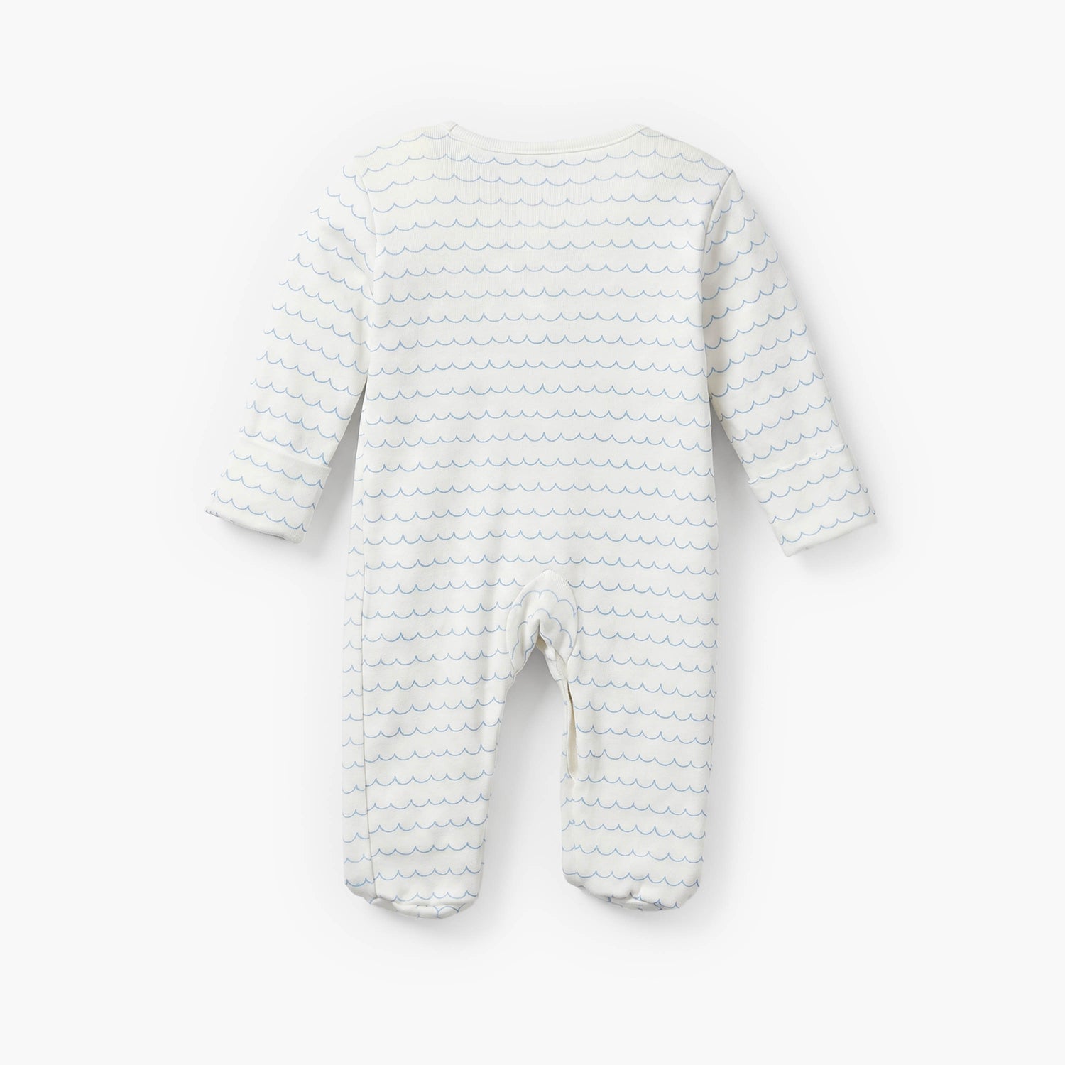 Pack of 3 Juniors Cotton Crew Neck Long Sleeves Sleepsuit with Nautical Print