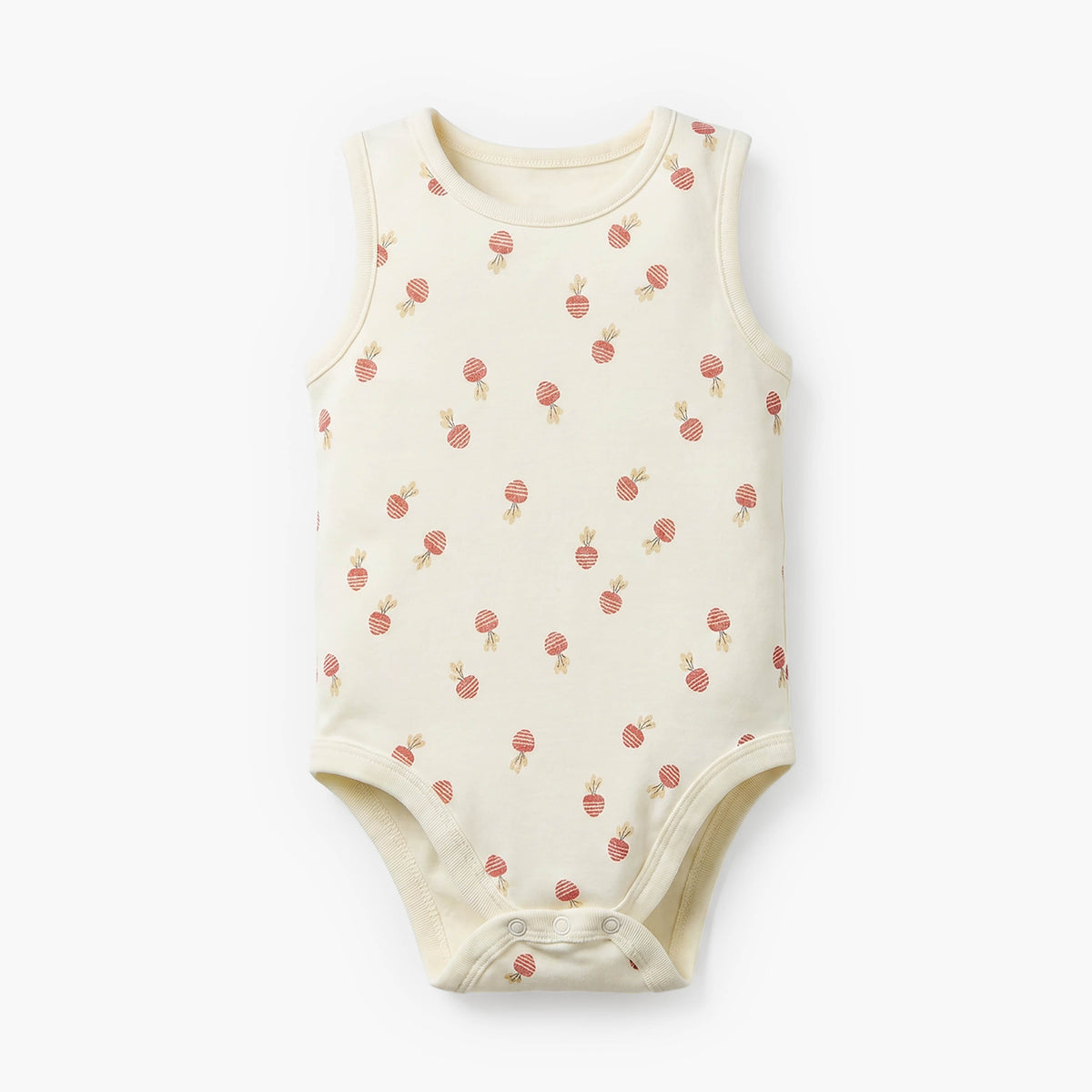 Pack of 5 Juniors Cotton Round Neck Sleeveless Bodysuit with Print