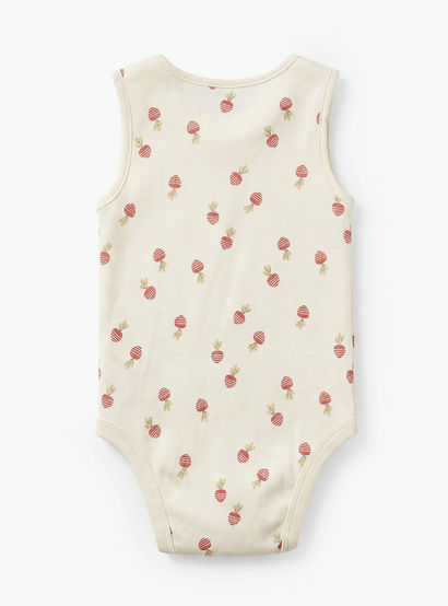 Pack of 5 Juniors Cotton Round Neck Sleeveless Bodysuit with Print-baby-girls-clothing-bodysuits-image-4