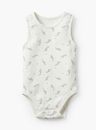 Pack of 5 Juniors Cotton Round Neck Sleeveless Bodysuit with Print-baby-girls-clothing-bodysuits-image-5