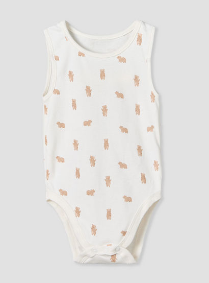 Pack of 5 Juniors Crew Neck Sleeveless Bodysuit with Assorted Print-baby-boys-clothing-bodysuits-image-4