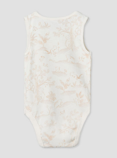 Pack of 5 Juniors Crew Neck Sleeveless Bodysuit with Assorted Print-baby-boys-clothing-bodysuits-image-8