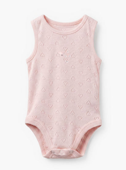 Pack of 7 Juniors Cotton Crew Neck Sleeveless Bodysuit with Assorted Design-baby-girls-clothing-bodysuits-image-2