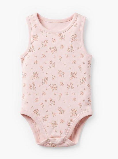 Pack of 7 Juniors Cotton Crew Neck Sleeveless Bodysuit with Assorted Design-baby-girls-clothing-bodysuits-image-5