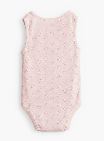 Pack of 7 Juniors Cotton Crew Neck Sleeveless Bodysuit with Assorted Design-baby-girls-clothing-bodysuits-image-6