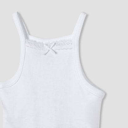 Juniors Sleeveless Bodysuit with Bow Detail