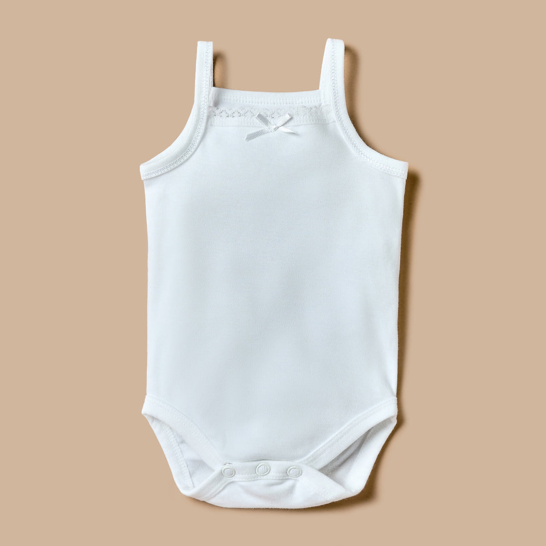 Juniors Lace Detail Sleeveless Bodysuit with Snap Button Closure - Set of 5