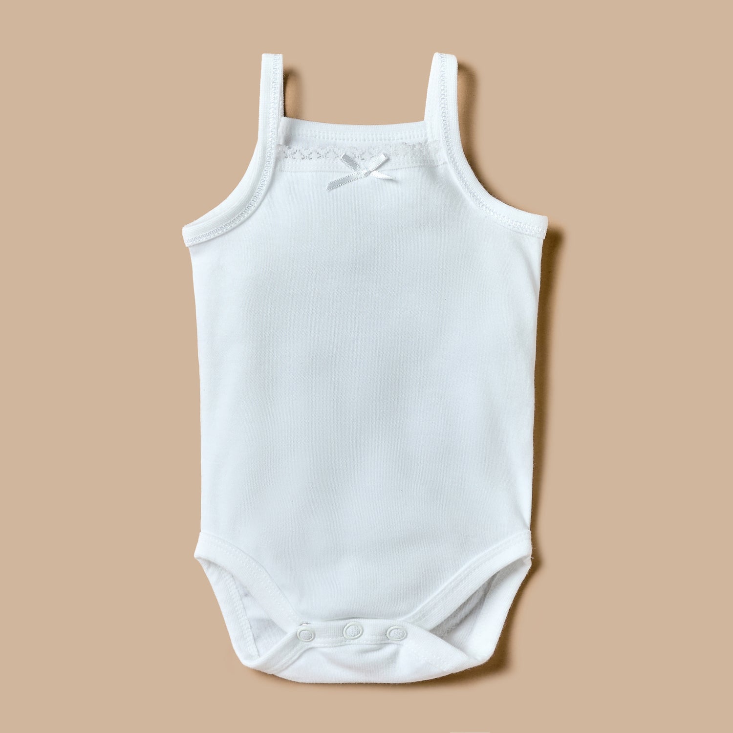Juniors Lace Detail Sleeveless Bodysuit with Snap Button Closure - Set of 5