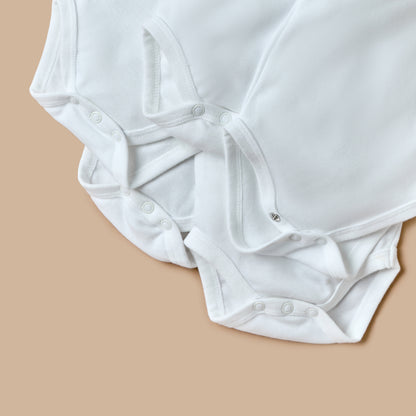 Juniors Lace Detail Sleeveless Bodysuit with Snap Button Closure - Set of 5