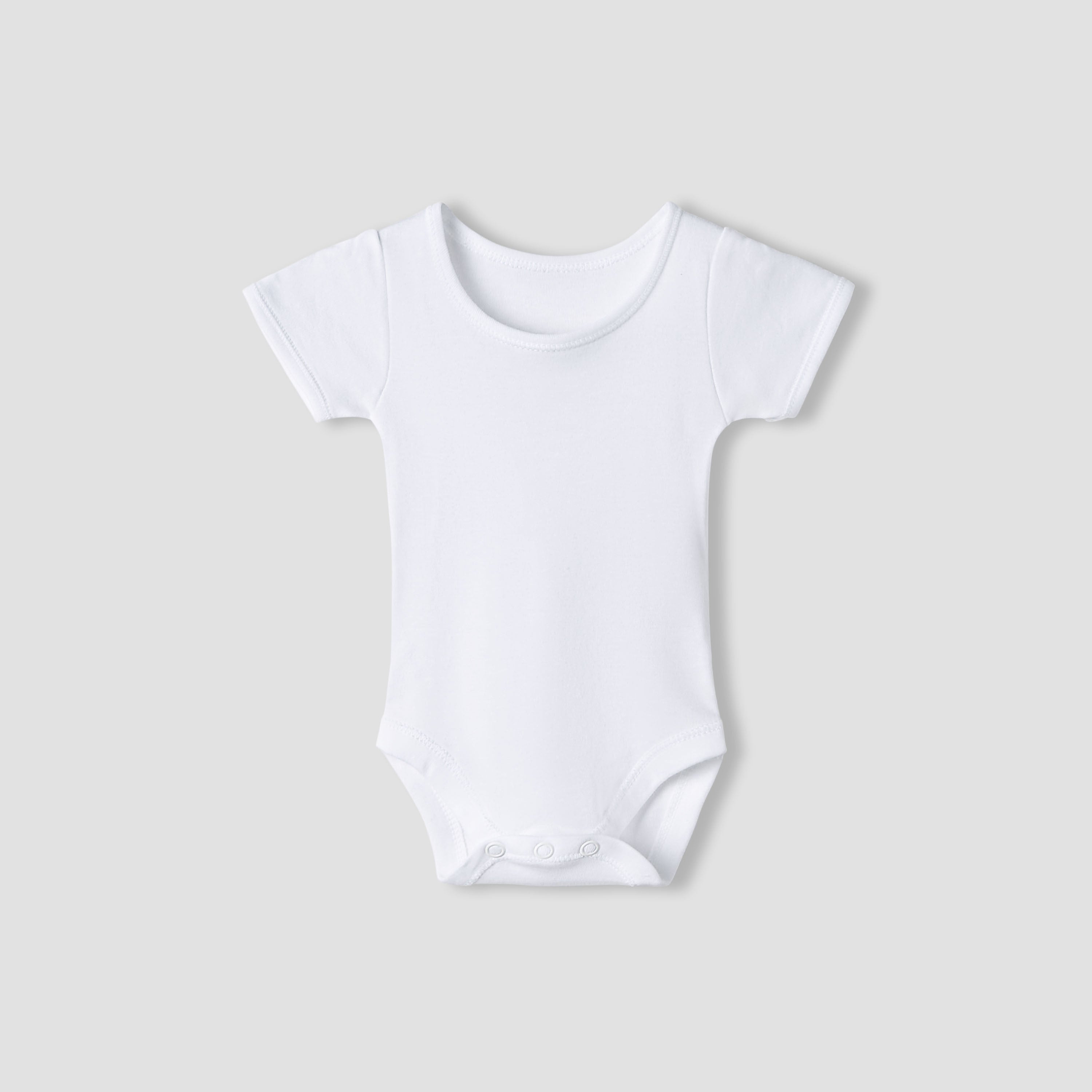 Juniors Short Sleeves Bodysuit with Snap Button Closure - Set of 3