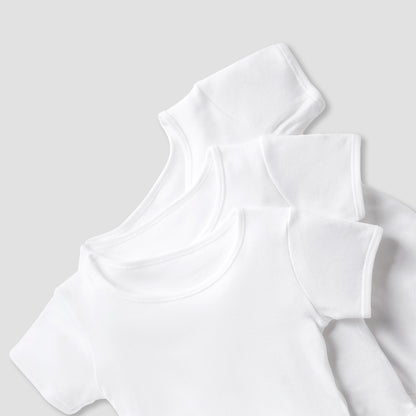 Juniors Short Sleeves Bodysuit with Snap Button Closure - Set of 3