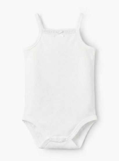 Juniors Solid Sleeveless Bodysuit with Button Closure-baby-girls-clothing-bodysuits-image-2