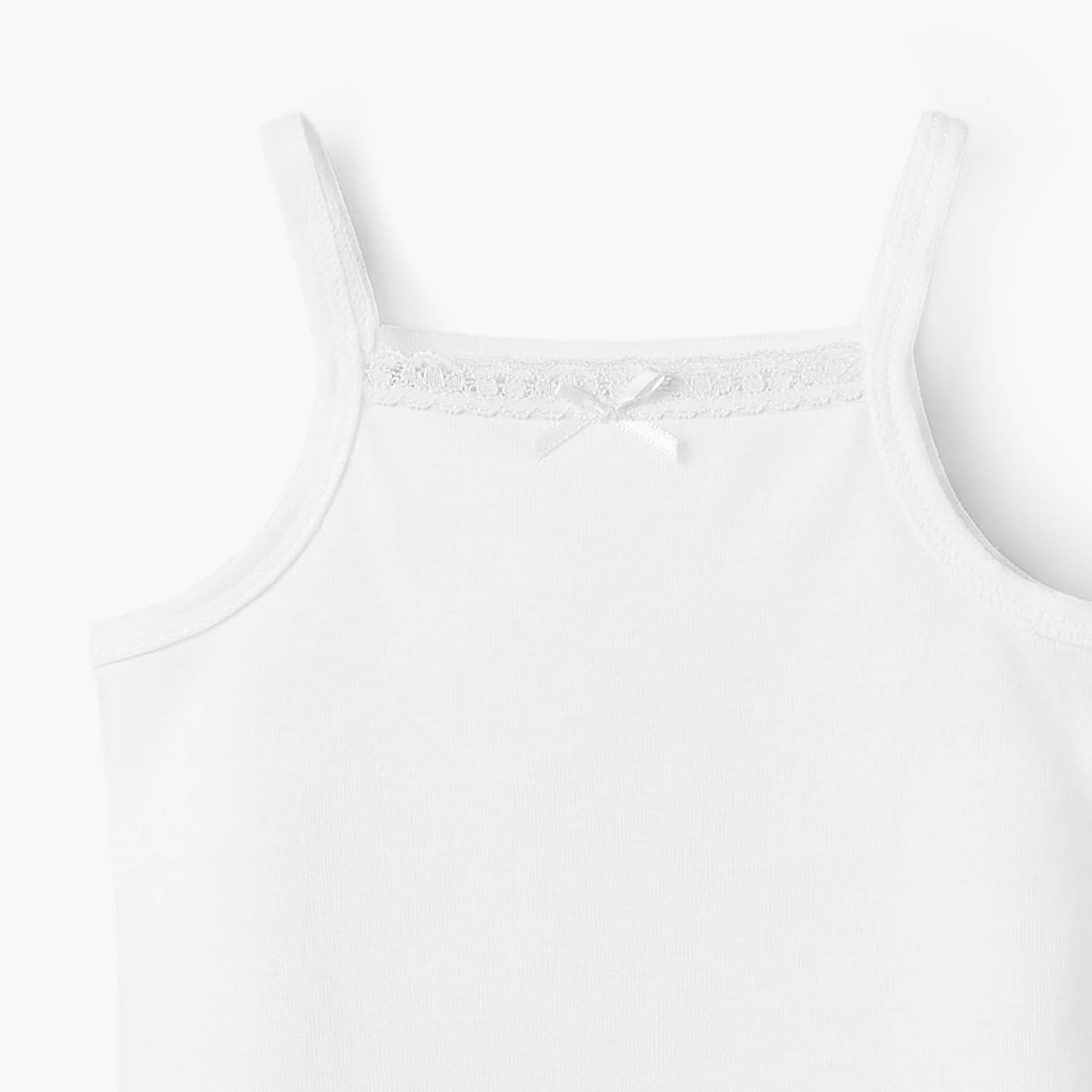 Juniors Solid Sleeveless Bodysuit with Button Closure