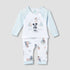 Disney Cotton Long Sleeves Sleepsuit with Mickey Mouse Print - Blue / 12-18 mths