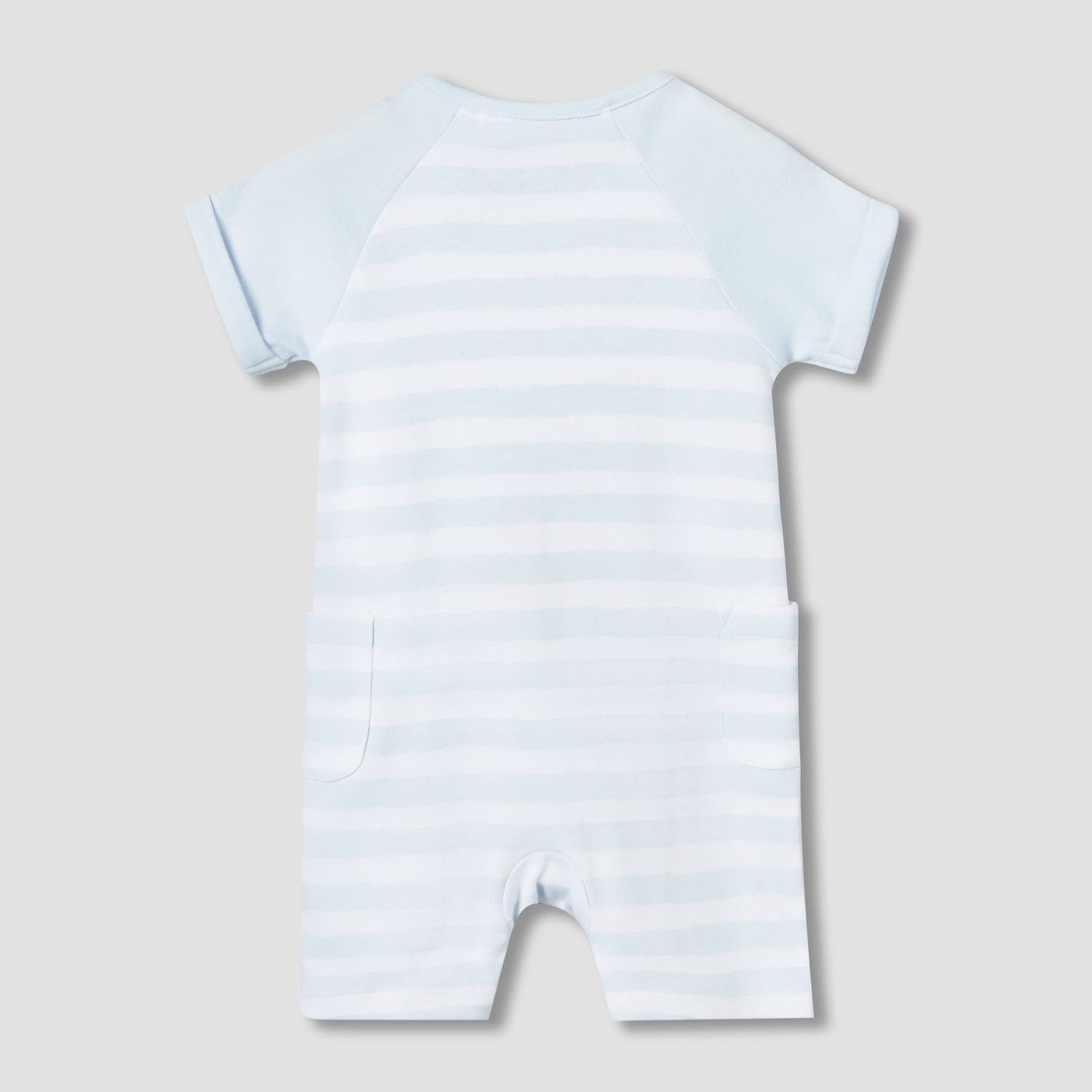 Disney Round Neck Short Sleeves Romper with Mickey Mouse Print