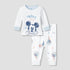 Disney Cotton Round Neck Long Sleeves Pyjama Set with Mickey Mouse Print